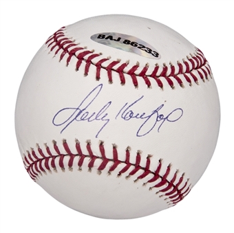 Sandy Koufax Single Signed OML Selig Baseball (MLB Authenticated & UDA)